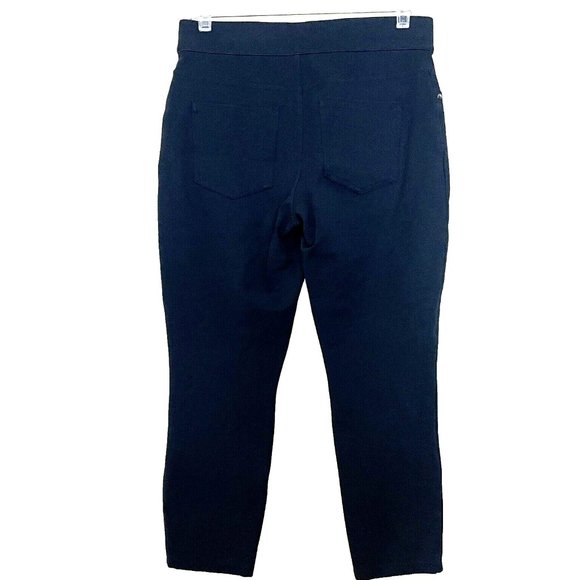 Spanx Black 4-pocket Skinny in Ponte Ankle Perfect Pants Medium Petite Stretch - Picture 3 of 15